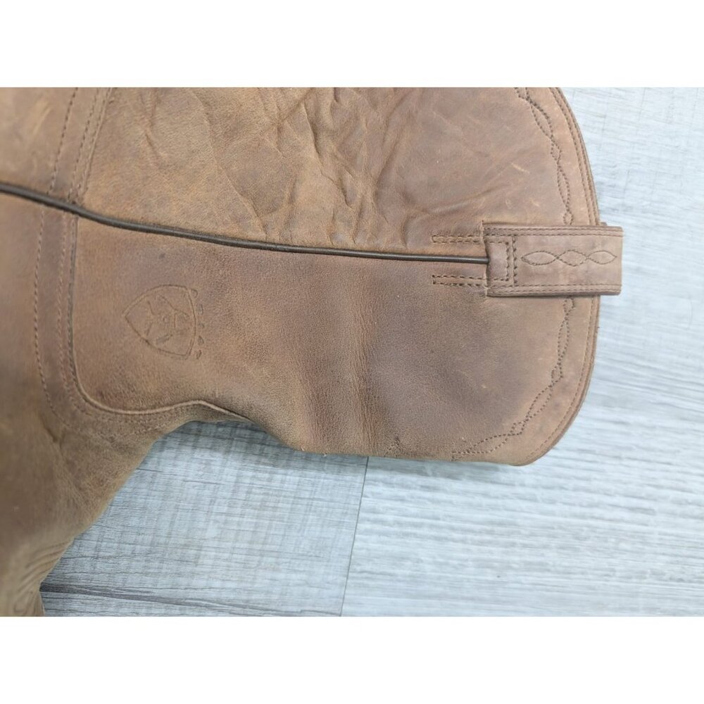 Ariat Brown Suede Western Cowboy Boots - Picture 11 of 15